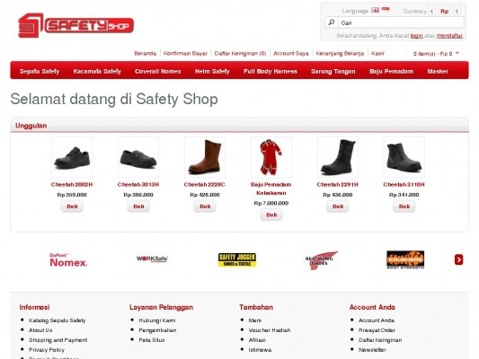Jual Sepatu Safety (Safety Shoes) King's, Red Wing, Krushers, Worksafe, Bata, Safety Jogger, Dr Osha, Cheetah, Kacamata King's, CIG, Worksafe