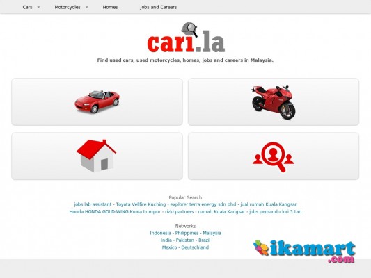 Find used cars, used motorcycles, homes, jobs and careers in Malaysia.