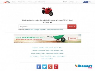 Find used motorcycles for sale in Malaysia