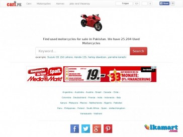 Find used motorcycles for sale in Pakistan