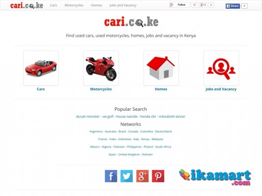 Find used cars, used motorcycles, homes, jobs and vacancy in Kenya